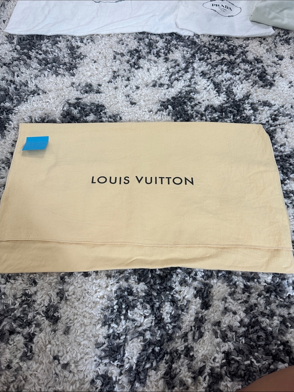 Louis Vuitton Light Beige Logo Dust Cover